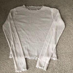 Sheer glittery top